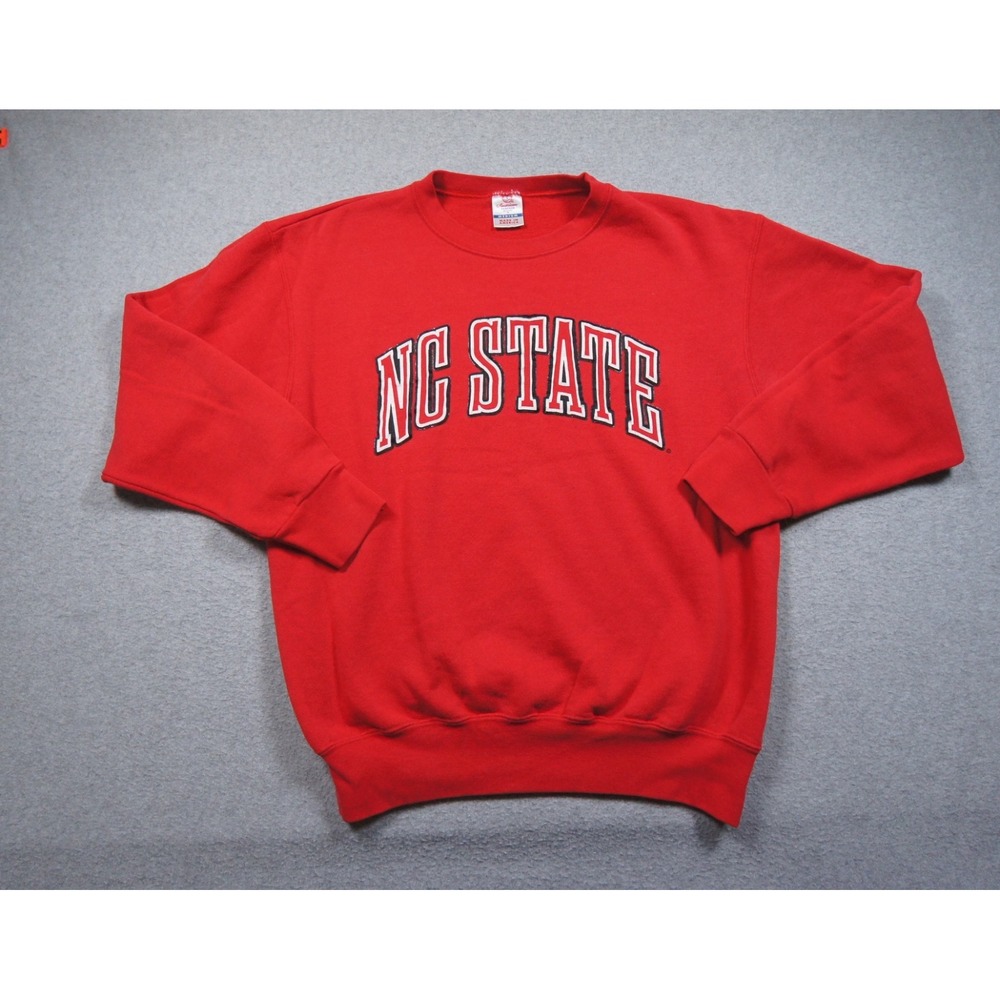 Vintage NC State Sweatshirt Mens Medium Red Crewneck North Carolina College